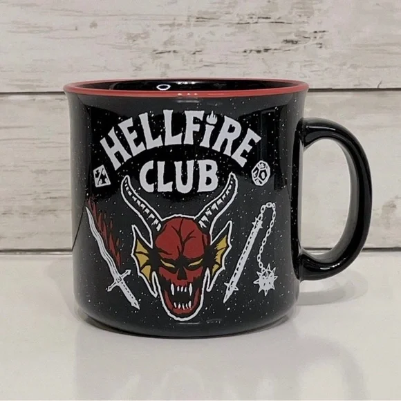 NWT Stranger Things Hellfire Club 20 oz Mug PRICE FIRM - Picture 1 of 4